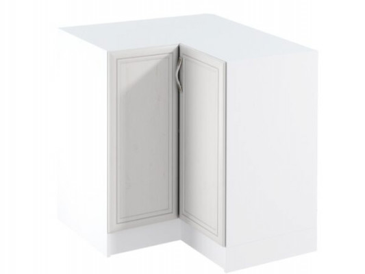 Armoire d'angle mobile blanche