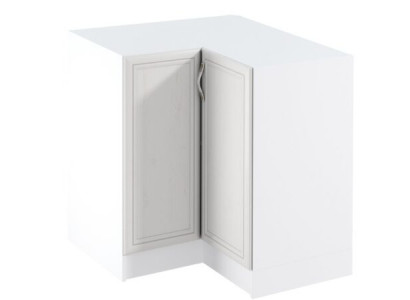 Armoire d'angle mobile blanche