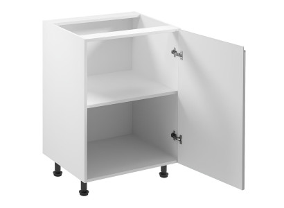 Table de cuisine mobile avec surface brillante