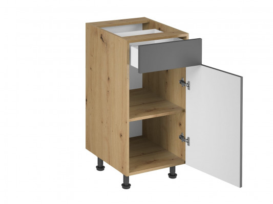 Table de cuisine mobile avec tiroirs et étagères