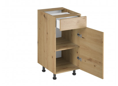 Meuble de cuisine avec portes et étagères