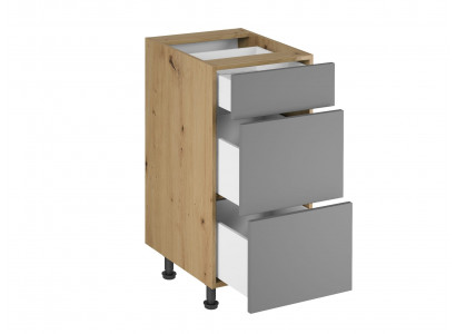 Armoire de cuisine avec 3 tiroirs