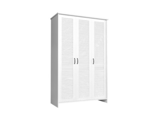Armoire Kangas avec 2 barres de vêtements robustes