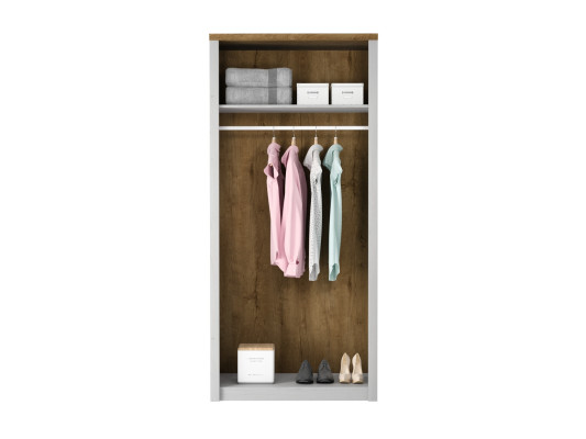 Armoire en tissu avec tringle