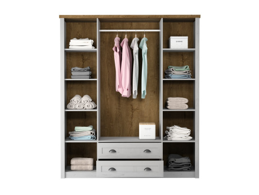 Armoire Kangaskaappi avec tiroirs et porte-vêtements