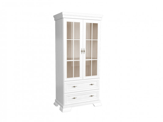 Vitrine avec tiroirs et étagères