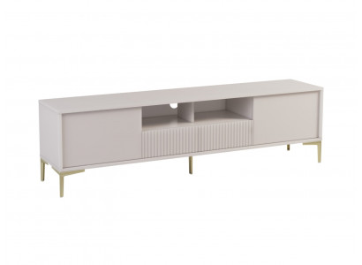 Étagère TV mobile moderne en acier inoxydable