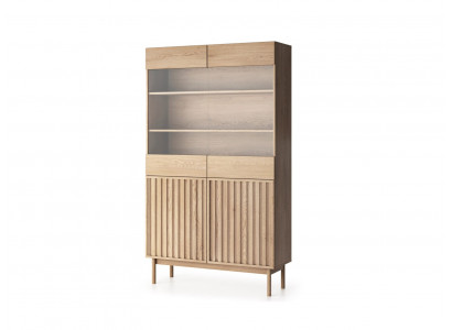 Vitrine Puinen avec portes en verre