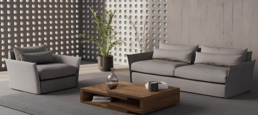 Canapé moderne avec fauteuil pour le salon