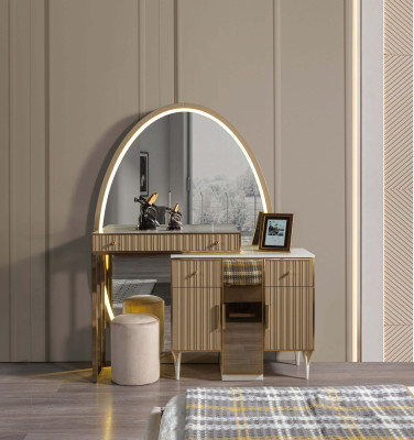Commode moderne en bois avec miroir pour la chambre