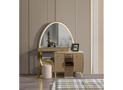 Commode moderne en bois avec miroir pour la chambre