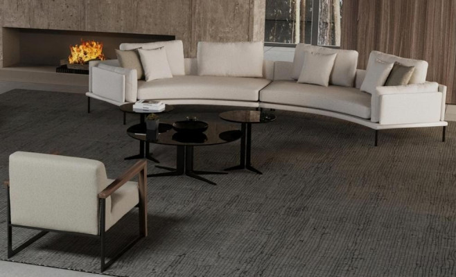 Canapé et fauteuil avec un confort esthétique