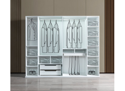 Armoire moderne de 255 cm