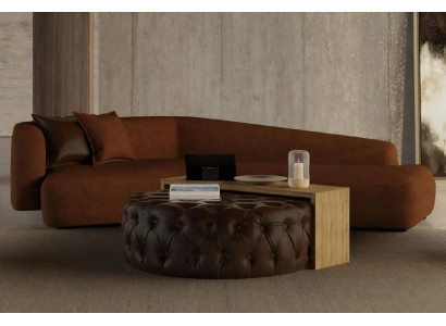 Ensemble de canapé moderne, table et pouf