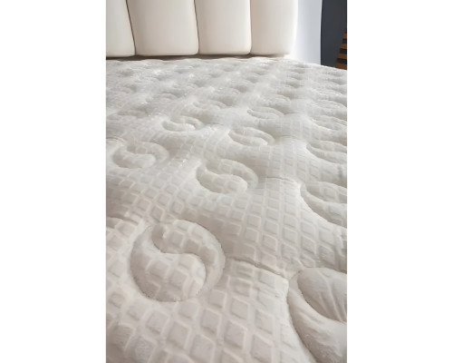 Lit blanc élégant avec matelas moderne