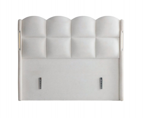 Lit blanc élégant avec matelas moderne