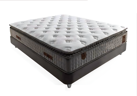Lit beige avec matelas – Meuble élégant pour la chambre