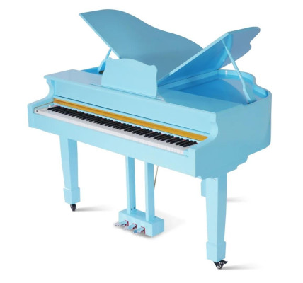 Piano numérique bleu brillant