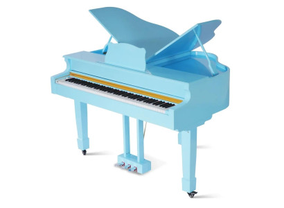 Piano numérique bleu brillant
