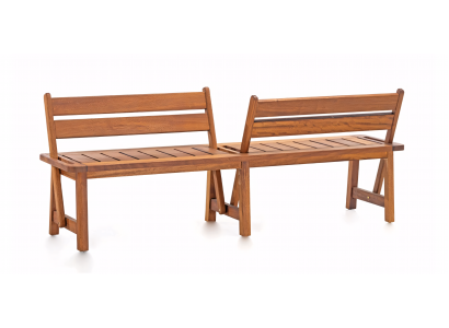 Banc moderne qui crée une ambiance