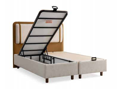 Des couleurs claires et neutres rendent le lit polyvalent.