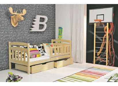 Lit pour enfants Barnes avec matelas et tiroir KACPER 1