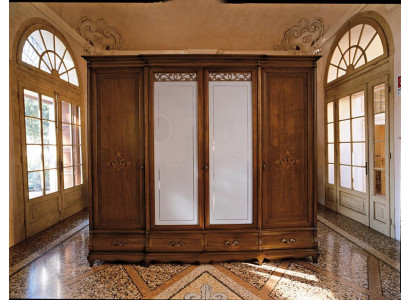 Ensemble de garde-robe Ensemble de garde-robe en bois Chambre à coucher Mobilier en bois massif Italie Armoires