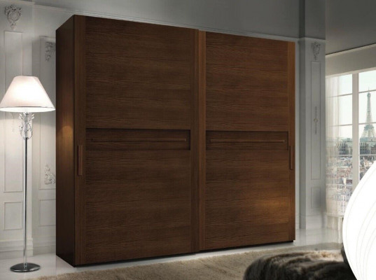 Armoires Vêtements Armoire Luxe Design Porte Coulissante Bois Moderne Porte-Manteau