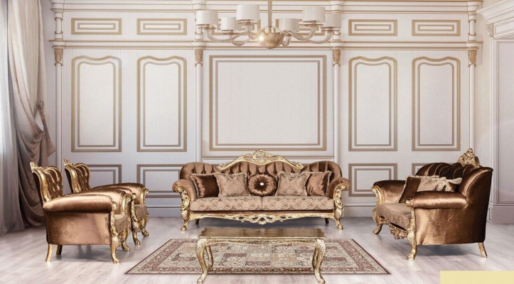 Ensemble de canapé 3+3+1+1 Table basse Canapé Canapés Fauteuil Suite de luxe Ensemble 5 pièces