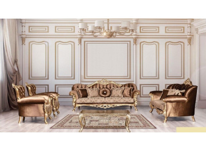 Ensemble de canapé 3+3+1+1 Table basse Canapé Canapés Fauteuil Suite de luxe Ensemble 5 pièces