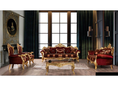 Ensemble de canapés 3+3+1+1 table basse Suite Canapés Fauteuil ensemble de luxe 5 pièces