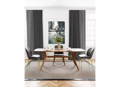 Table à manger de style italien 4x chaises table en bois ensemble de salle à manger design moderne 5 pièces