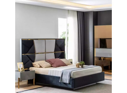 Chambre à coucher de luxe Lit Lits doubles Conception Mobilier en bois Cadre de lit neuf
