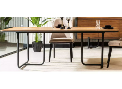 Meubles Salle à manger Tables 220x100 cm Table de salle à manger Table de luxe Tables à manger en bois