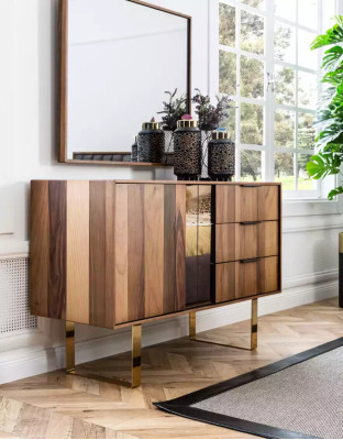 Collection de meubles de chambre élégants dans un style minimaliste et fonctionnel