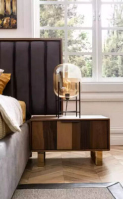 Collection de meubles de chambre élégants dans un style minimaliste et fonctionnel