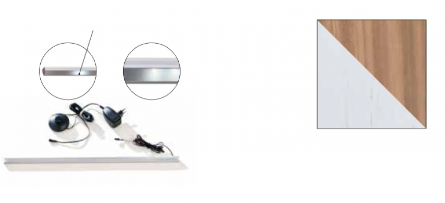 Unité murale Salle de séjour - Ensemble Vitrine Meuble télé Étagère murale Table basse TV 5 pièces