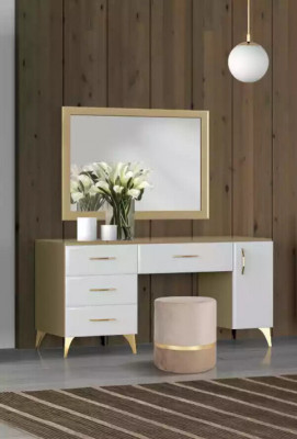 Ensemble de chambre à coucher Lit 2x Table de chevet Commode 7 pièces de luxe design