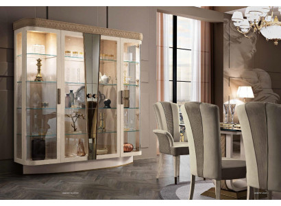 Vitrine de luxe vitrine de magasin vitrines en verre armoire moderne beige étagère buffet nouveau