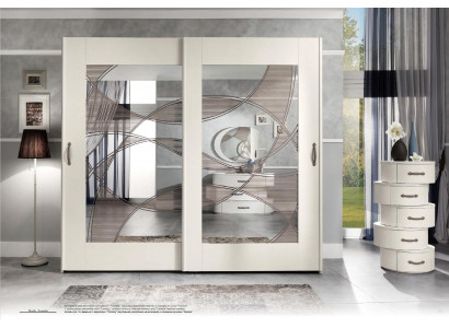 Armoire de luxe avec portes coulissantes Armoires de chambre Armoires en bois moderne