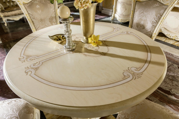 Tables Baroques Rondes Meubles Rococo Tables Rondes Nouveau Classique Table À Manger Table Ronde