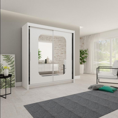 Armoire de luxe en bois avec placards brillants de vêtements de créateur nouvellement conçus