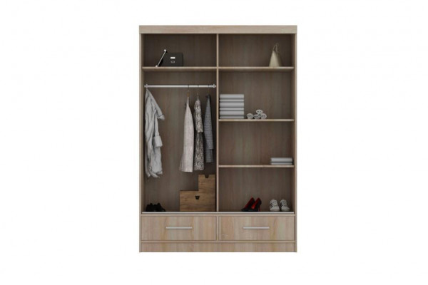 Armoire Armoires de style moderne Étagères multifonctionnelles Armoire de chambre en bois