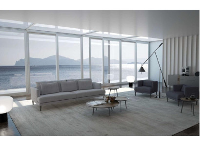 Groupe de rembourrage gris Ensemble de canapé Ameublement de canapé Mobilier de luxe nouveau