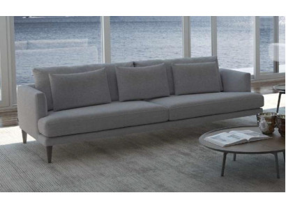 Canapé moderne gris trois places meuble de salon designer canapés de luxe mobilier de vie