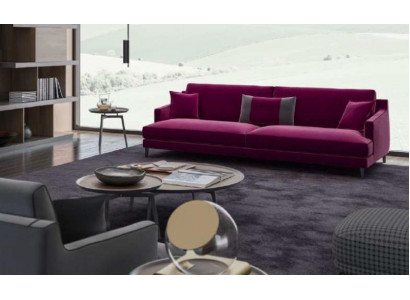 Canapé moderne rose trois places style canapés de salon meubles de luxe design