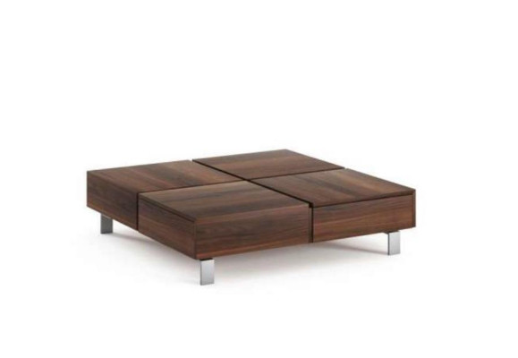 Salle de séjour Table basse Luxe Noyer naturel Designer Nouveaux ameublements