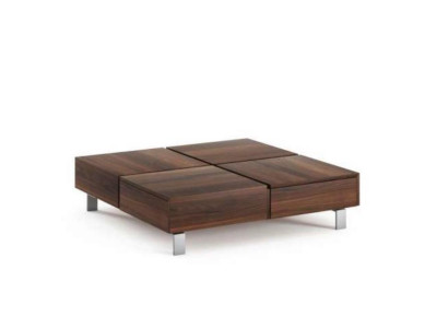 Salle de séjour Table basse Luxe Noyer naturel Designer Nouveaux ameublements