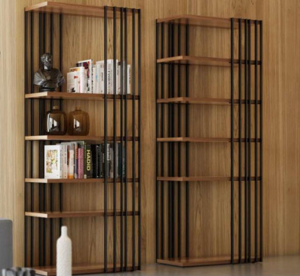 Étagère à livres Armoire de luxe Moderne Salle de séjour Unité murale Étagères de rangement neuves