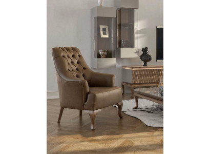 Brown Chesterfield fauteuil 1 place Salon Mobilier de luxe moderne